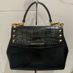 Multiple Wear Black Crocodile Michael Kors Bag